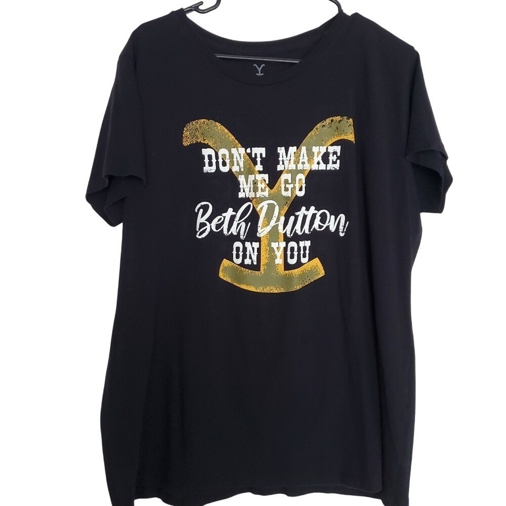 Yellowstone Beth Dutton Black Tee Shirt‎ Women's SZ:XL